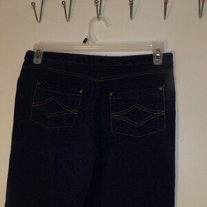 Pajama Pull On Lined Boot Cut Jeans Sz M